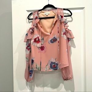 YUMI KIM floral cold shoulder blouse
